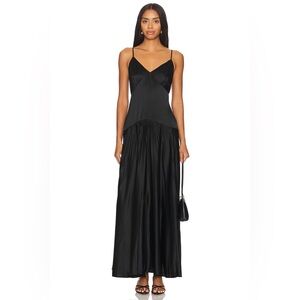 Cami NYC Black Pleated Maxi Dress